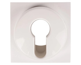 Berker/B.Kwadrat Element centralny łącznika na klucz S.1/B.3/B.7 Glas śnieżnobiały 15078989