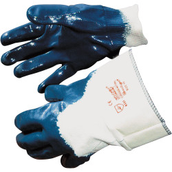 Worky 1452 Cross Nitril Full Coated Nitrile Glove Silicon Free Canvas Cuff