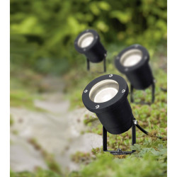 Paulmann 98897 LED Garden Spotlight Set Black Adjustable GU10 10.5W
