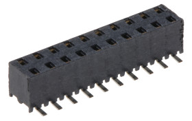 Gniazdo PCB 20 -pinowe 2 -rzędowe raster: 2mm Listwa gniazdowa Proste SMD