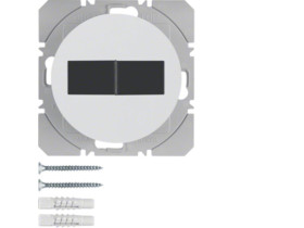 BERKER R.1/R.3 KNX RF Przycisk radiowy podwójny płaski z baterią słoneczną biały 85656139 HAGER