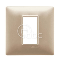 Ramka ozdobna Plana, 1M centralnie, Matt Champagne, 14641.22