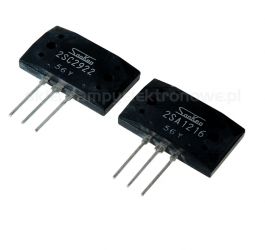 2SC2922+2SA1216 Sanken tranzystory para komplementarna