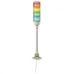 Monolityczne kolumny świetlne, Harmony XVG, 60 mm, czerwony pomarańczowy zielony niebieski, światło ciągłe, brzęczyk, rura alumi