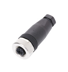 Złącze wielostykowe przemysłowe 5-pinowe M12 Montaż na kablu Gniazdo Jumo