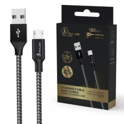 Kabel USB 15W 100cm Extralink Smart Life USB Type‑A to MICRO-USB PVC 5V 3A czarny
