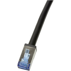 LogiLink CQ7063S Network cable CAT 6A S/FTP 3m Black Shielded UV-resistant