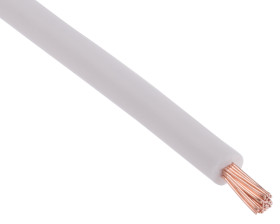 Przewód montażowy 1mm2 Biały RS PRO Bezhalogenowe 17 AWG 500 V dł. 100m 32/0,2 mm +90°C BS EN 50525-3-41, Klasa 5 IEC