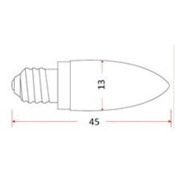 Żarówka choinkowa 34V 3W E10 (kpl-5szt)
