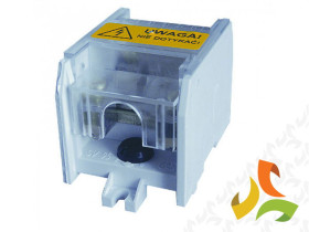 Odgałęźnik instalacyjny LZ1*70/16Ps szary 1-torowy (zacisk: 1x70 mm2 4x16 mm2) z pokrywą 84047002 SIMET