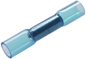 Butt connector with heat shrink insulation, 1.5-2.5 mm², AWG 16 to 14, blue, 37.5 mm, 7931200502