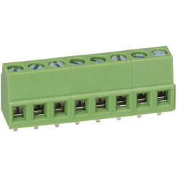 TruConnect 214297 8 Way 15A 300V Rising Clamp Terminal Block 5.08mm