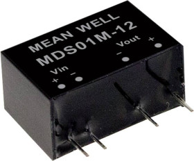 MW Mean Well MDS01N-12 Moduł przetwornicy DC/DC 84 mA 1 W Ilość wyjść: 1 x Content 1 szt.