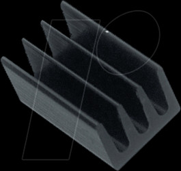 ICK SMD A 13 SA Heat sink 13mm 63 K/W black anodised
