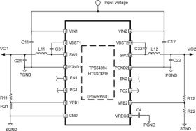 3A Dual Channel Synchronous Step-Down Switcher with Integrated FET