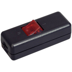 interBär 8010-104.01 Pull Switch Black/Red 2x Off/On 10A Housing &amp; Relief