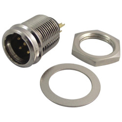 Neutrik RT5MP Mini XLR Connector 5 Contacts Panel Mount Gold Plated Contacts