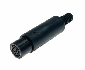 Gniazdo miniDIN 8-pin na przewód