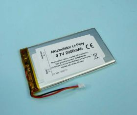 2000mAh 3,7V Li-PO 3-PIN 89x50x4mm