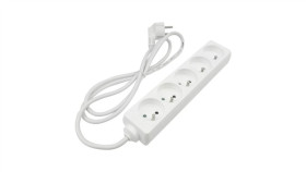 Przedłużacz 5 Gniazd 1.5M Z/U 3X1.0Mm2 Biały