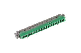 Listwa przyłączeniowa 17-otworów zielona IP2xZ17 004835