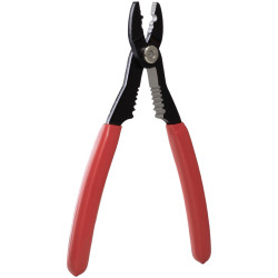 Quadrios 24T063 Electrician Multifunction Pliers: Strip Crimp Cut Grip