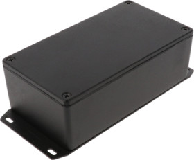 Aluminum die cast enclosure, (L x W x H) 153 x 83 x 50 mm, black (RAL 9005), IP65, 1590WP1FBK