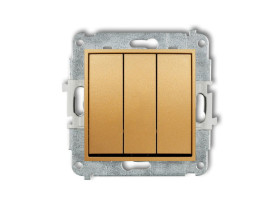 MINI Wyłącznik potrójny złoty 29MWP-7 KARLIK