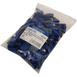 LogiLink® MP0008 Strain Relief Hoods For Modular Plugs 100 pcs Blue