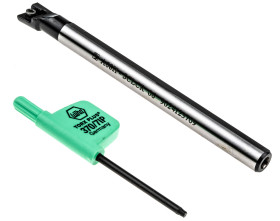 Nóż oprawkowy półfabrykat, l. elementów: 13, dł. całkowita: 100 mm, zawartość: Uchwyt (x3), Płytka T9325 (10), T9325