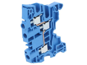 Zacisk rozgałęźny szynowy SNK 0,2÷6mm2 drogi 1 zaciski 3 niebieski 1SNK506021R0000 (ZS6-3S-BL)