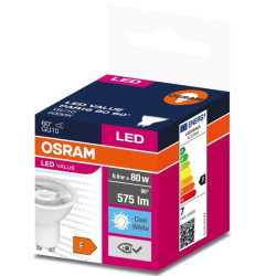Żarówka LED VALUE PAR16 80 GU10 6,9W 575lm 4000K 840 60st. 4058075599291