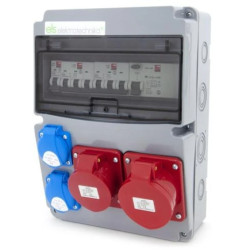 Rozdzielnica budowlana 11M 32/5*C 16/5*C 3*GS*C FI40/4/003 IP44 PG21 11NO31C11C11CF