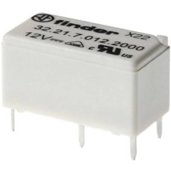Przekaźnik elektromagnetyczny SPDT, 12VDC, 6A/250VAC, Finder 32.21.7.012.200