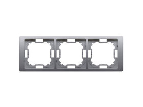 SIMON BASIC NEOS Ramka 3 potrójna uniwersalna inox metalizowana BMRC3/21 KONTAKT SIMON