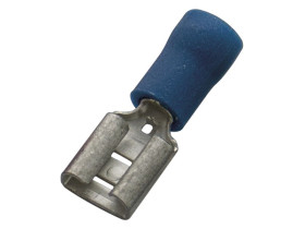 Nasuwka izolowana 1,5-2,5/4,8x0,5 PVC niebieska 100szt. 260388 HAUPA