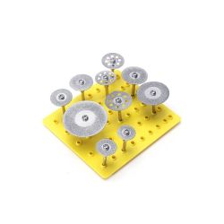 Zestaw tarcz diamentowych do miniszlifierki 10szt.