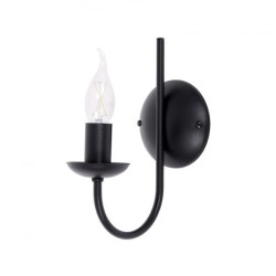 Kinkiet ścienny HARIS czarny wzorowany na świeczniku K-4972 Kaja Lighting