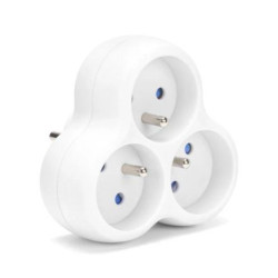 Rozgałęźnik potrójny biały Montis MT151-WH