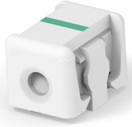 Connector, 1 pole, pitch 0.16 mm, straight, natural, 2-2106431-1