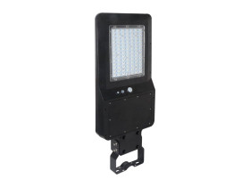 VT-ST42 Lampa uliczna solarna z czujnikiem ruchu i pilotem 40W 4000K 120lm/W IP65 czarna 5503 V-TAC