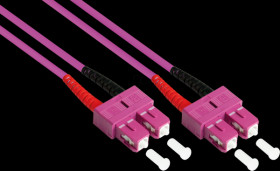 LW-8075SC4 Duplex Jumper OM4 50/125µ SC/SC, 7,5m, violet