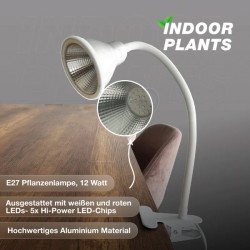 E501 040 Pflanzenlampe Grow Light Flexia - LED 12 W
