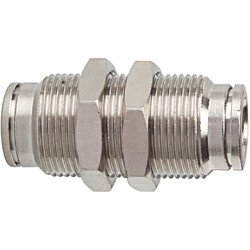 Straight push-in bulkhead connector »metallica«, M20x1, 108980, 851.020-12