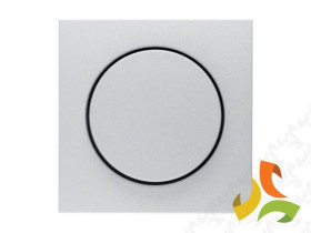 B.Kwadrat/B.7 Płytka czołowa z pokrętłem do ściemniacza obrotowego aluminium mat lakierowany 11371404 HAGER