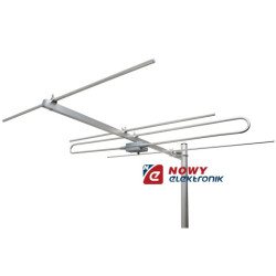 Antena TV DVB-T2 VHF 5-12 YAGI 4F (HV) radio DAB + MUX8 (MUX-8) telewizyjno radiowa
