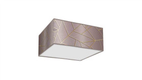 Lampa Sufitowa Ziggy Pink Gold/Pink 1Xe27 Mlp7588 Milagro