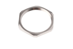 Nakrętka do dławnic kablowych gwint: PG29 Mosiądz platerowany niklem Nikiel SIB