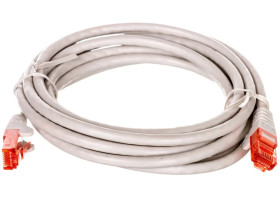 Kabel krosowy patchcord U/UTP kat.6 CCA szary 2m 68454