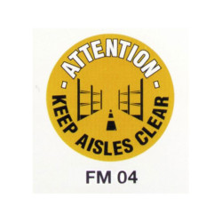 Beaverswood Floor Marker 430mm dia. Keep Aisles Clear